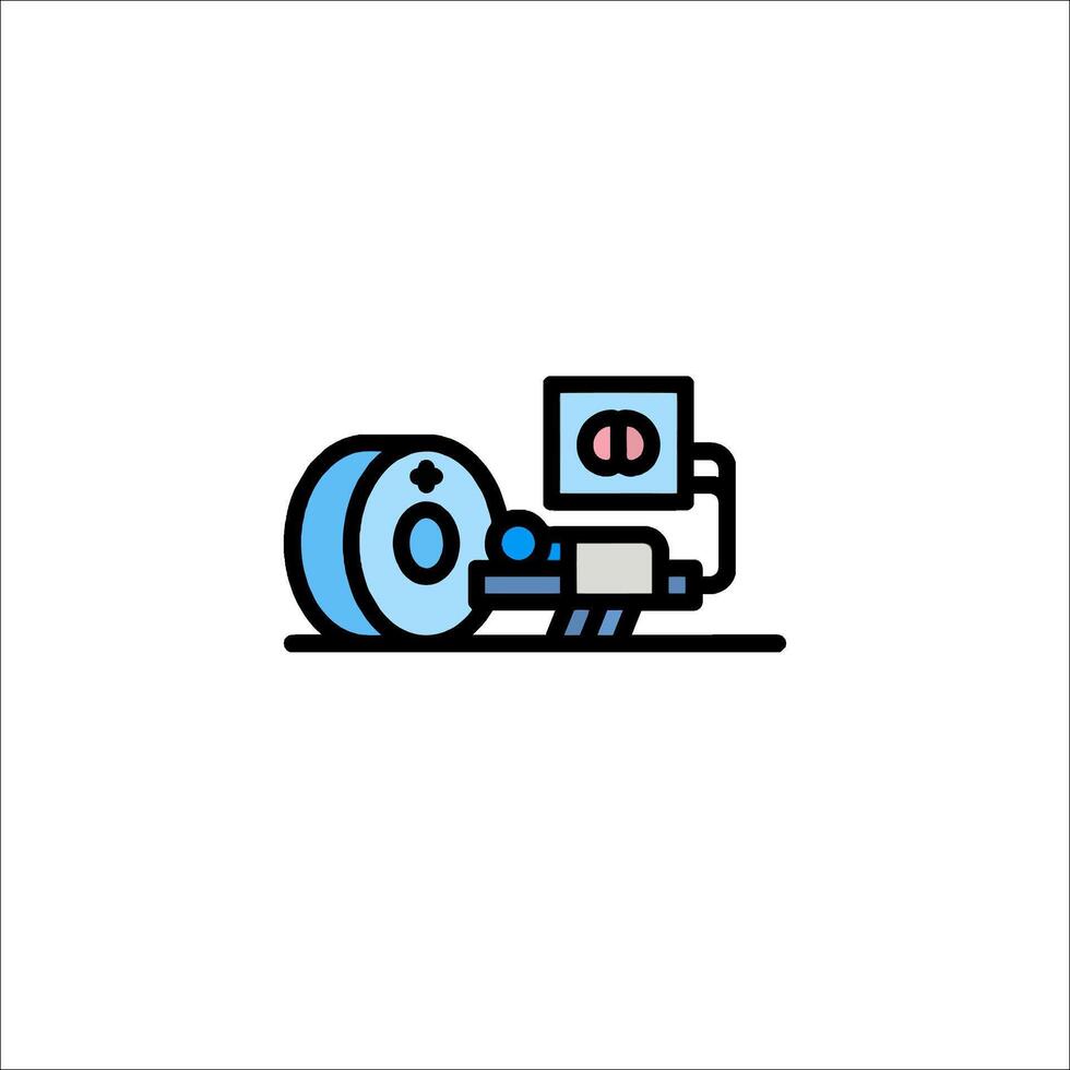 A blue and black icon of a machine vector