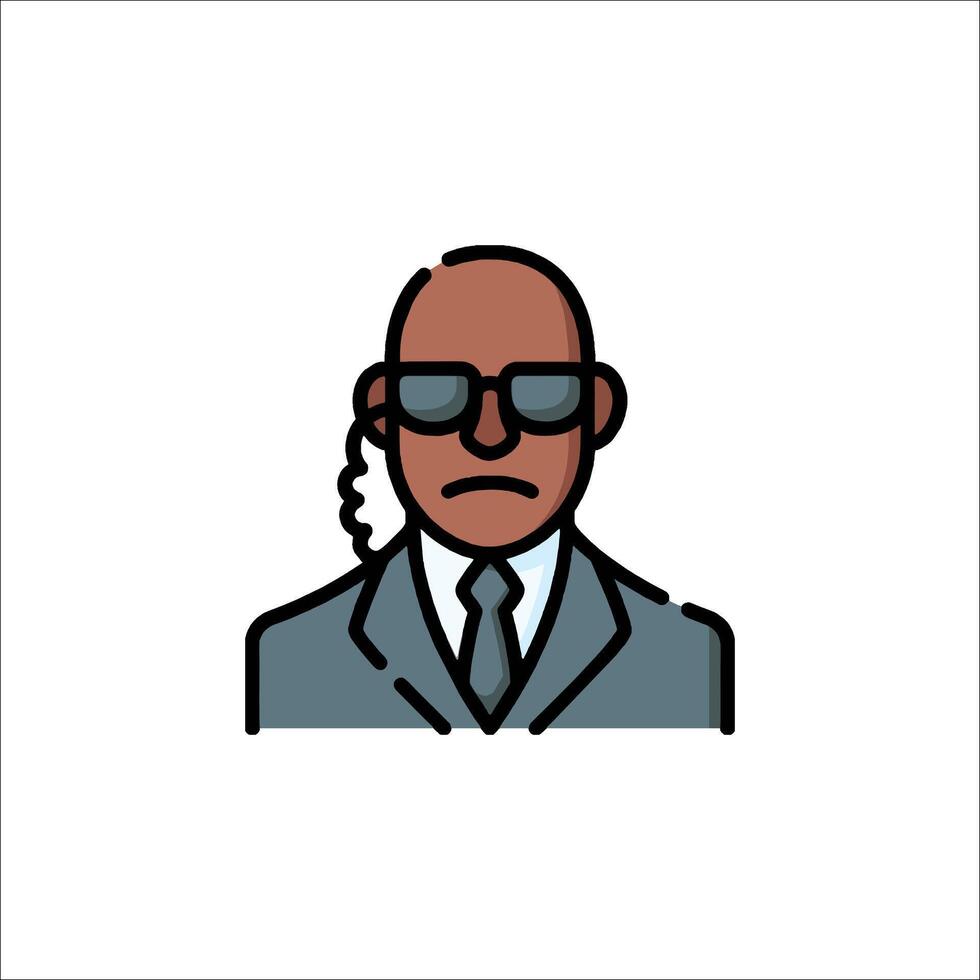 A man in a suit and sunglasses vector