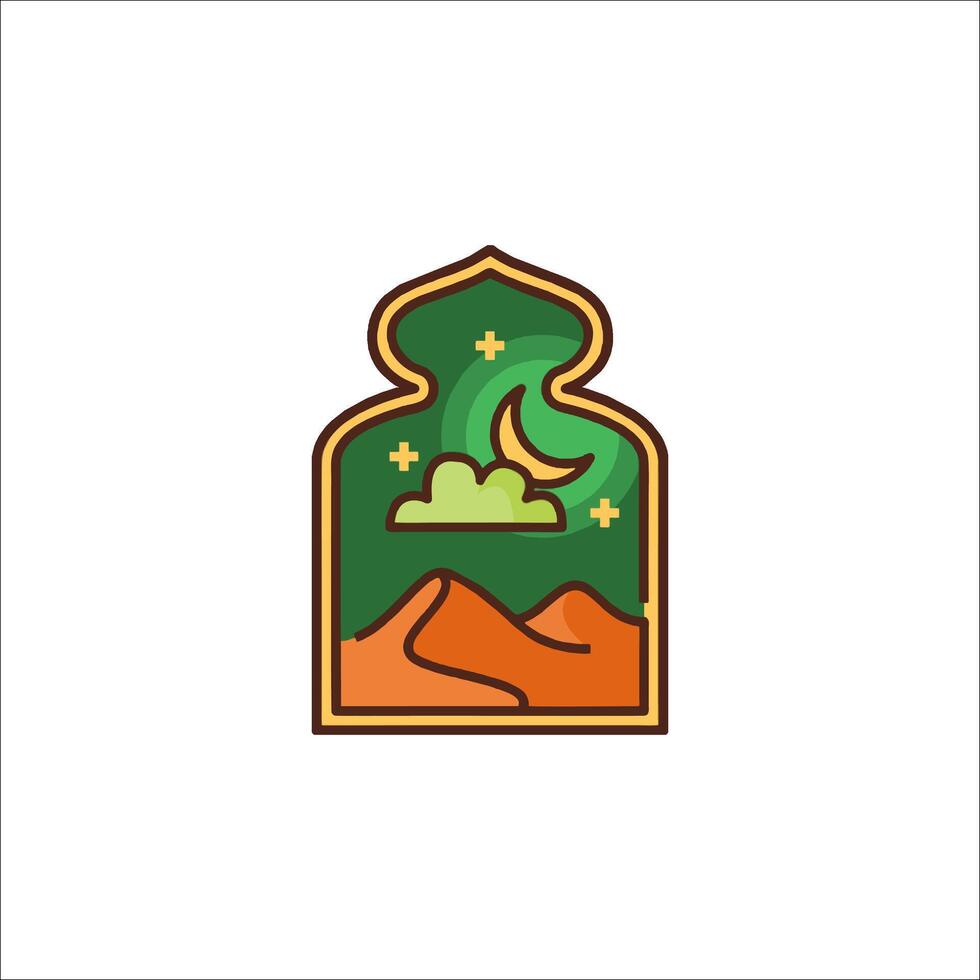 Ramadan logo design vector