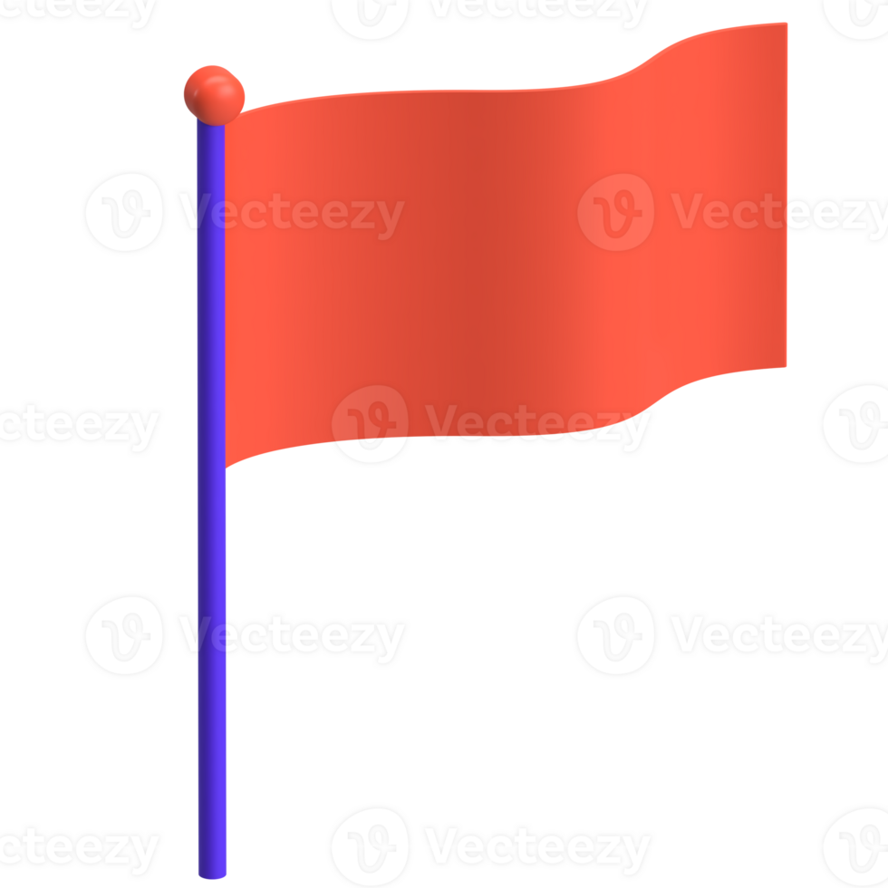 Red Flag 3D Icon png