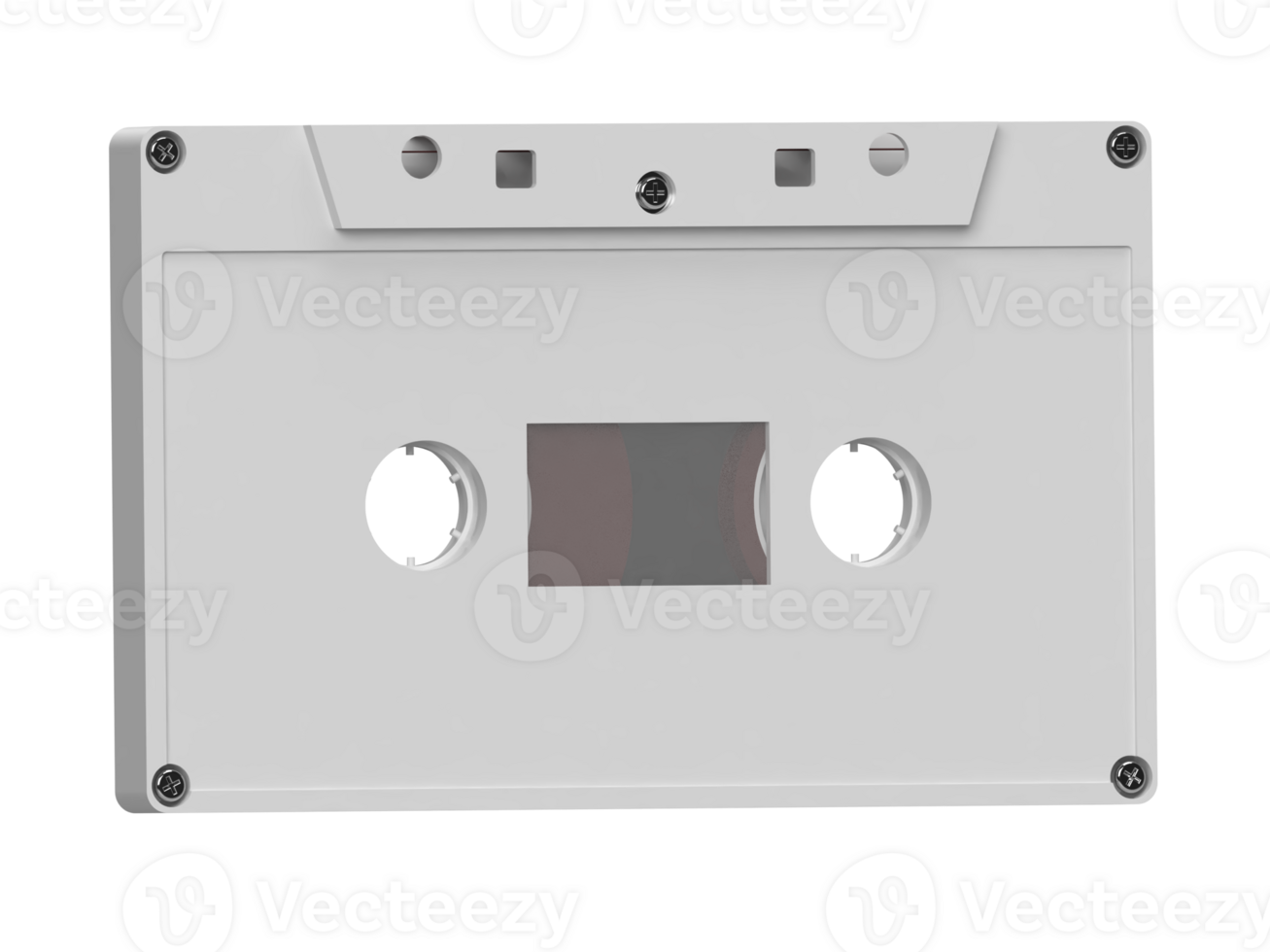Front View Tape Cassettes Mockup 3D Render png