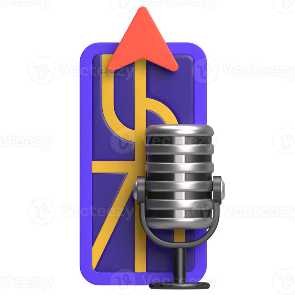 Voice Navigation with Microphone and GPS png