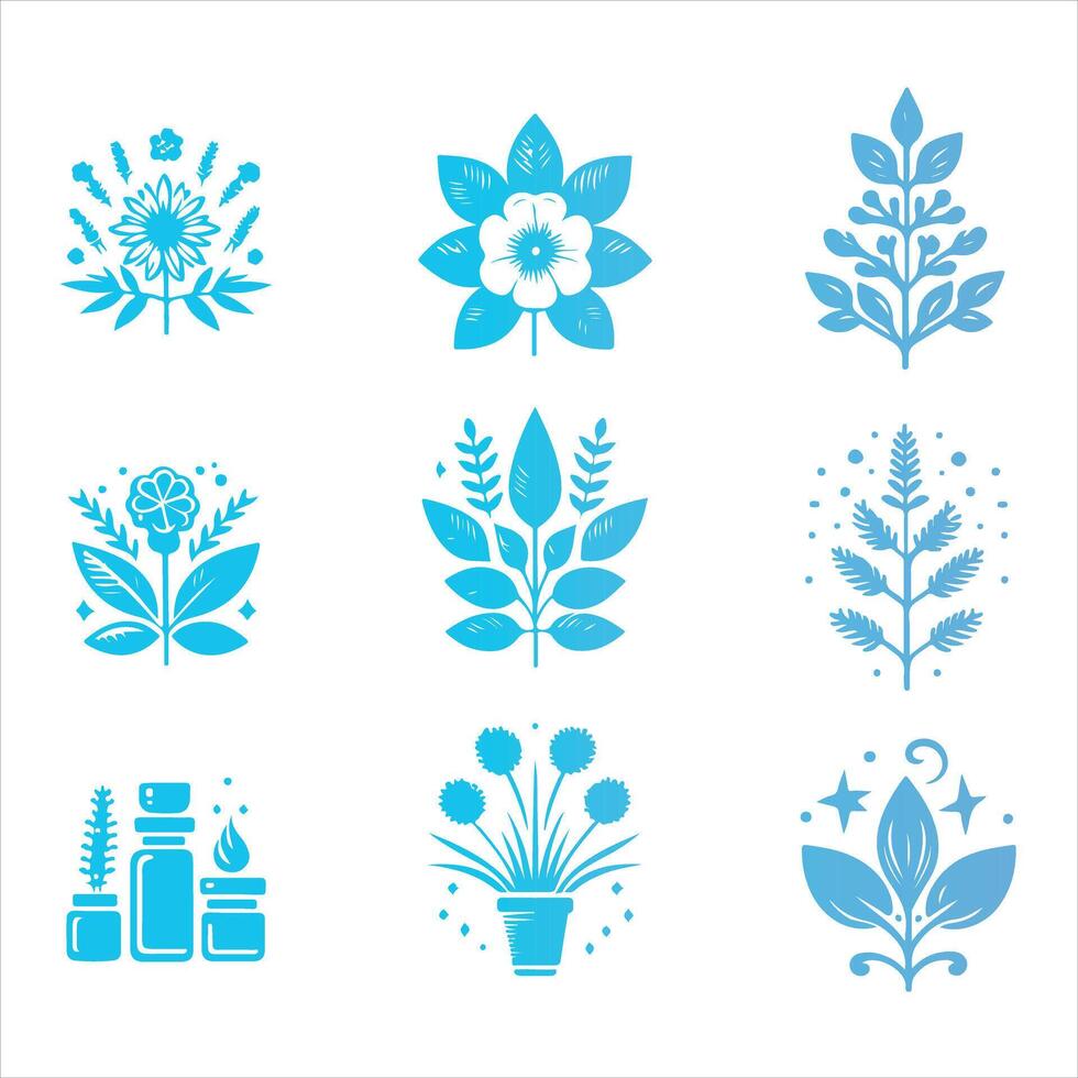 Aroma Garden Aromatic Flower Logo vector