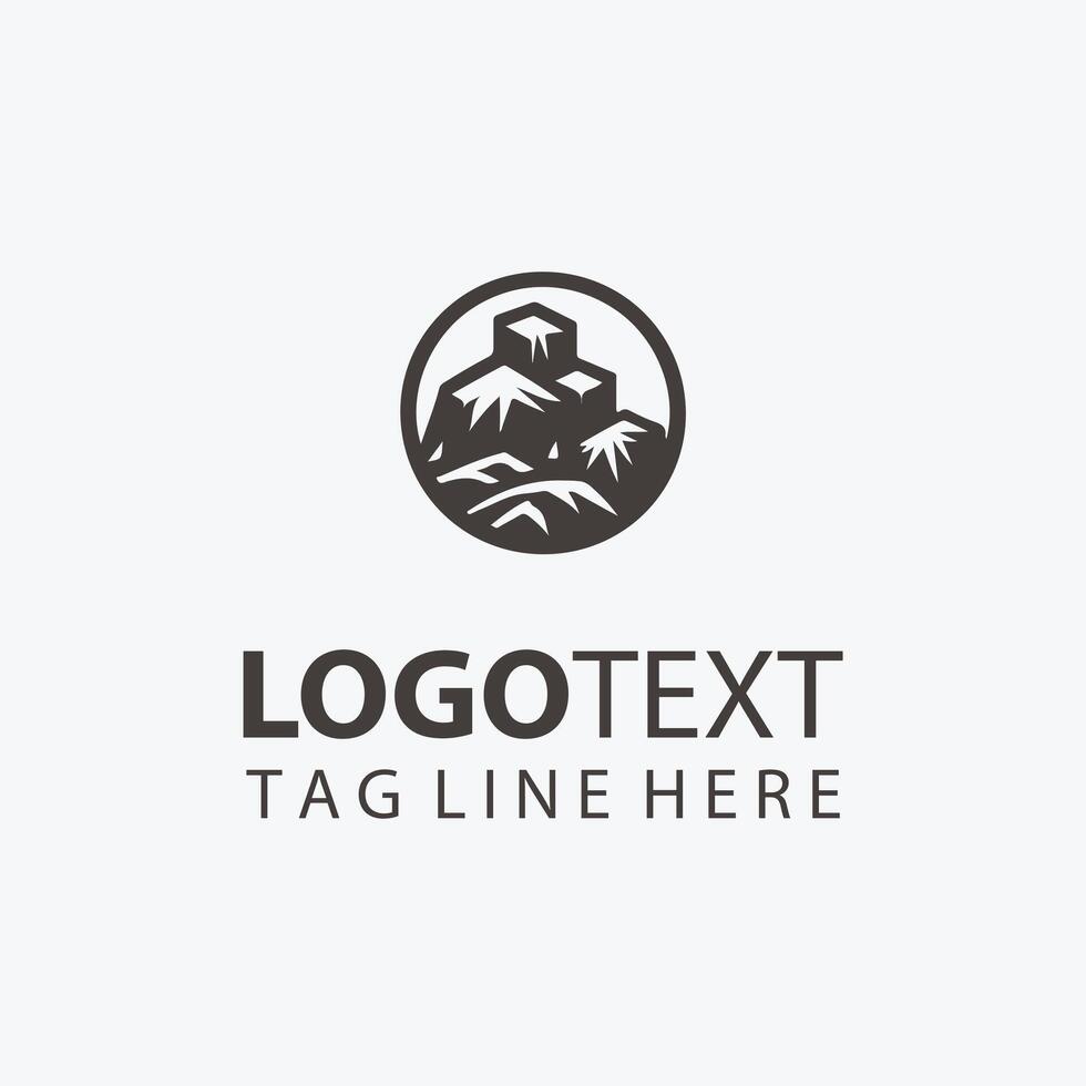 Lapis Flow stone logo vector