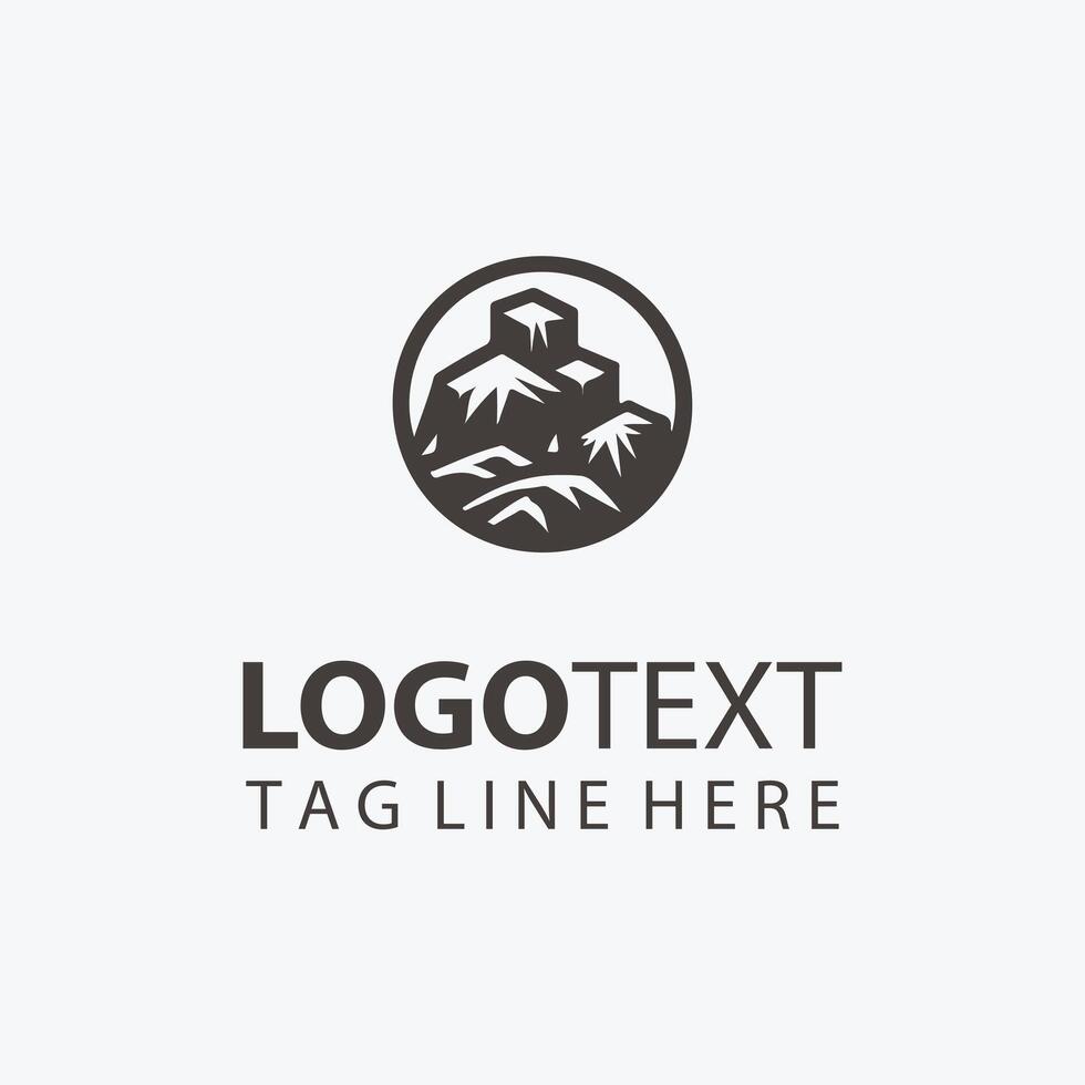 Quartz Glow stone logo vector