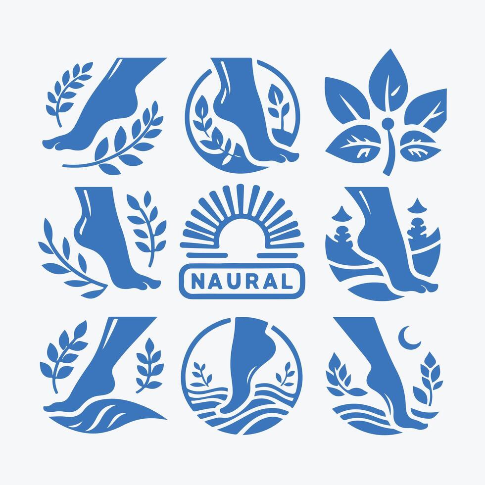 leg natural collection logo vector