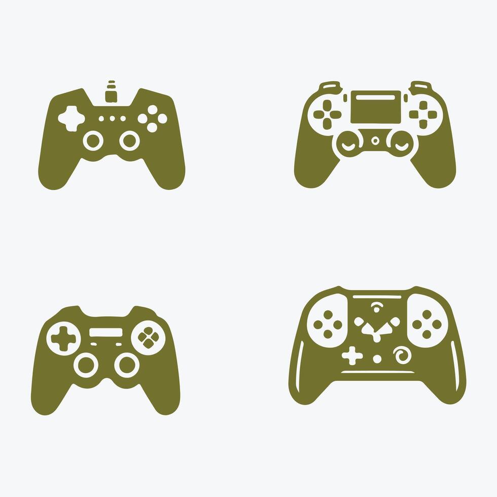 Quantum Game Pad Controller Collection Logo vector