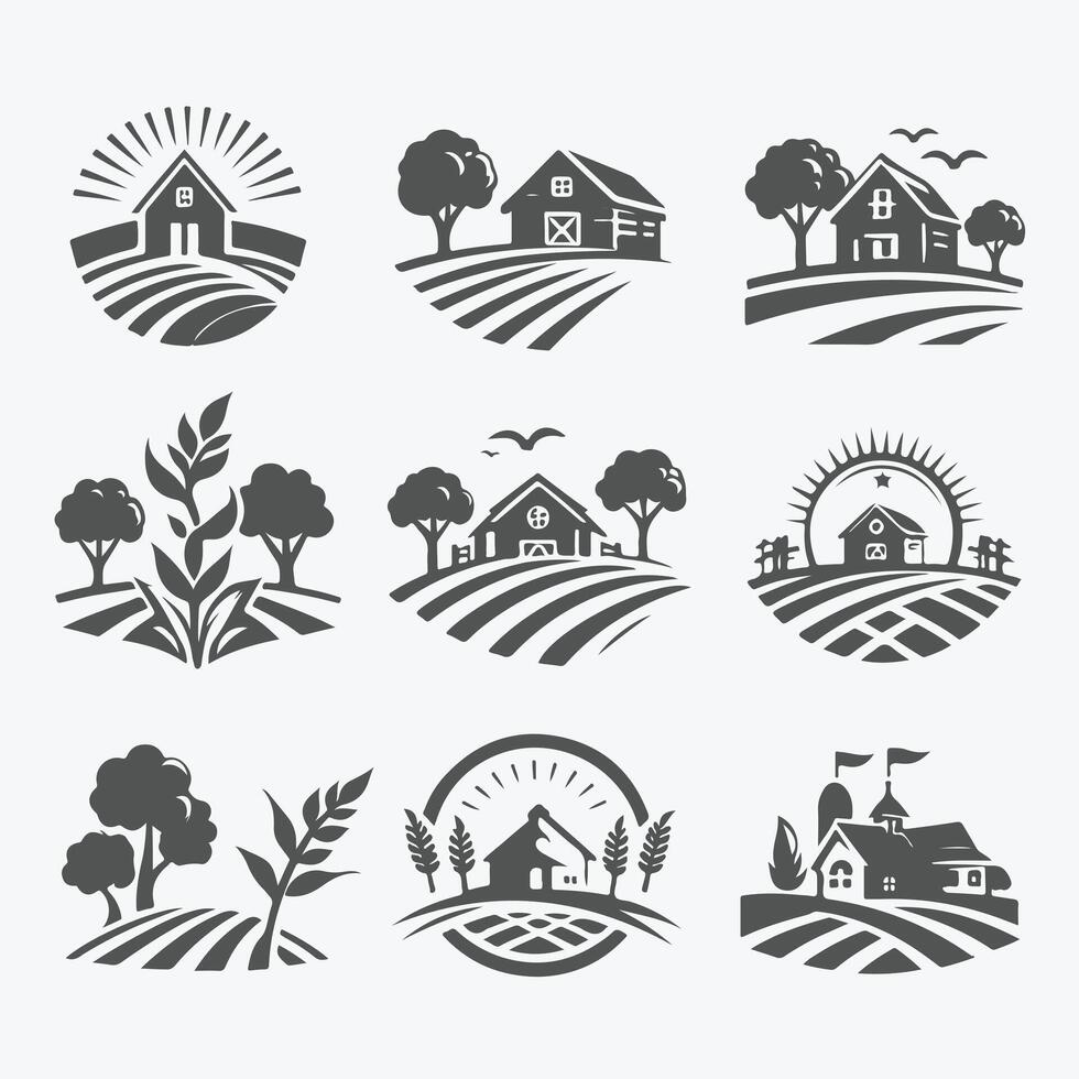Maple Grove Farms field collection logo vector