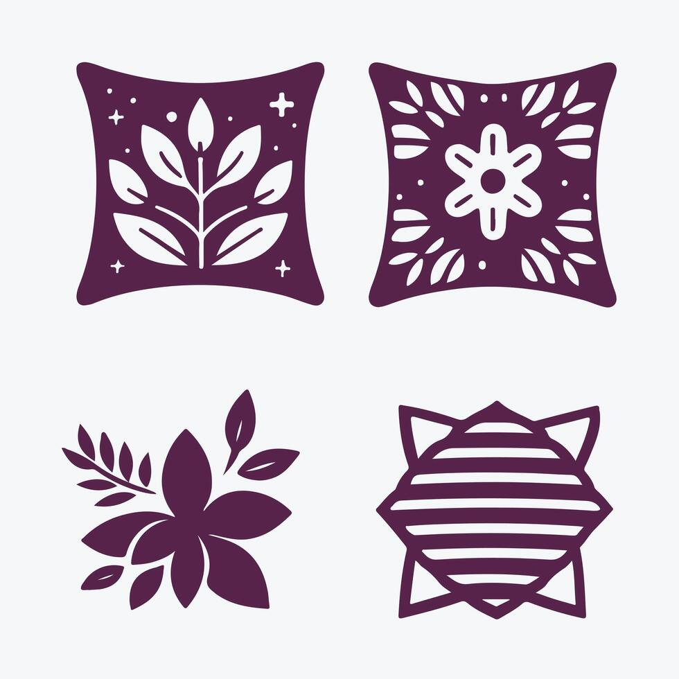 Pure Slumber Pillow Sleep Logo vector