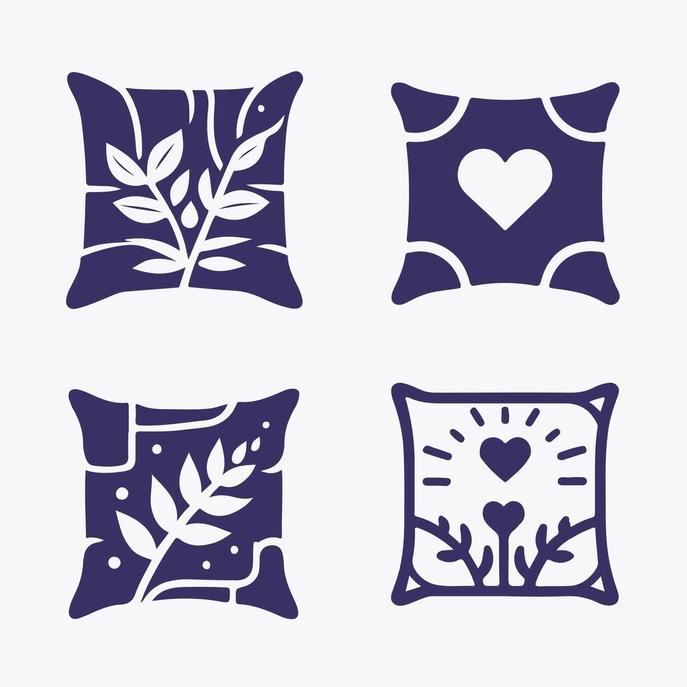 Night Cloud Pillow Sleep Logo vector
