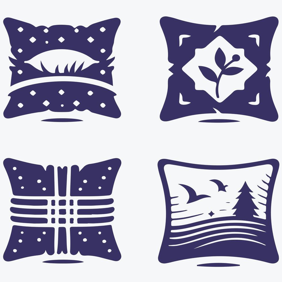 Restful Haven Pillow Sleep Logo vector