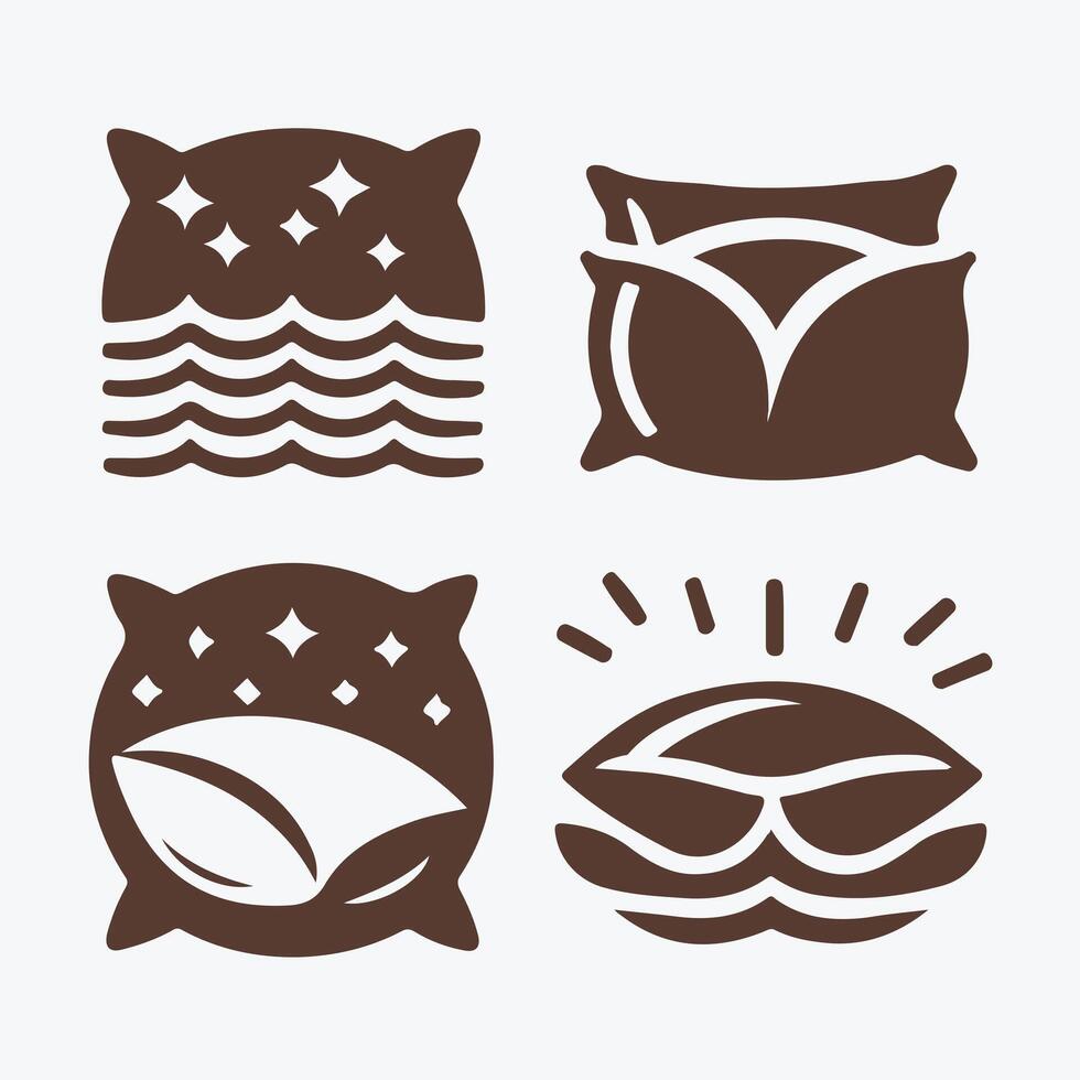 Serene Pillow Sleep Logo vector
