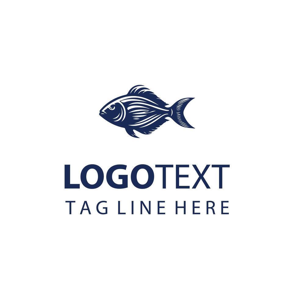Ocean Zest Fish Logo vector