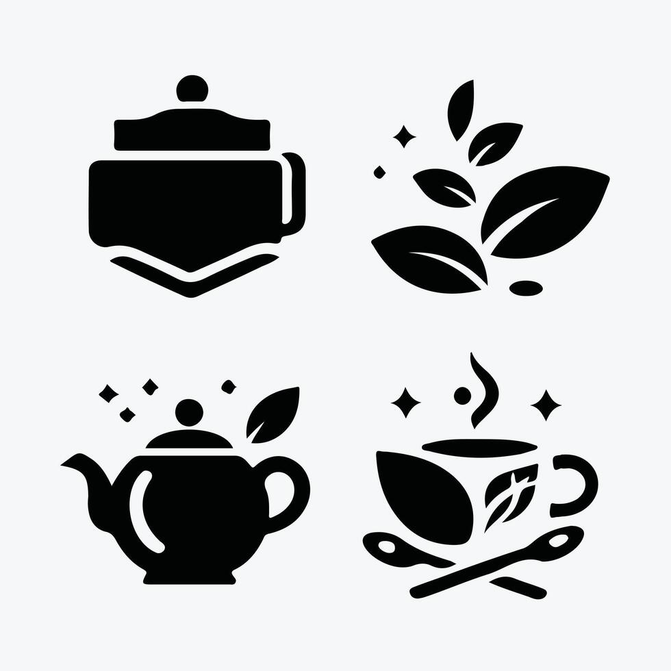 Elysian Teas tea collection logo vector