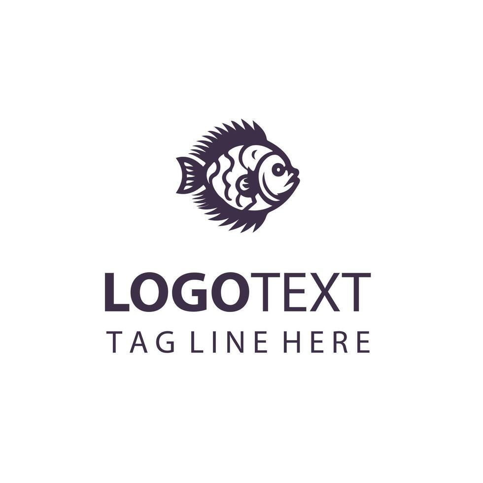 Ocean Breeze Catch Fish Logo vector