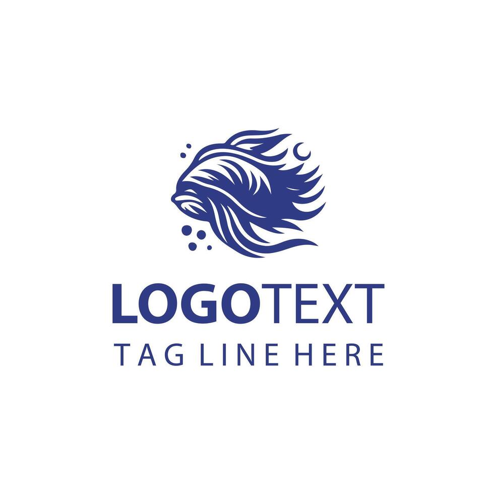Mystic Fin Fish Logo vector