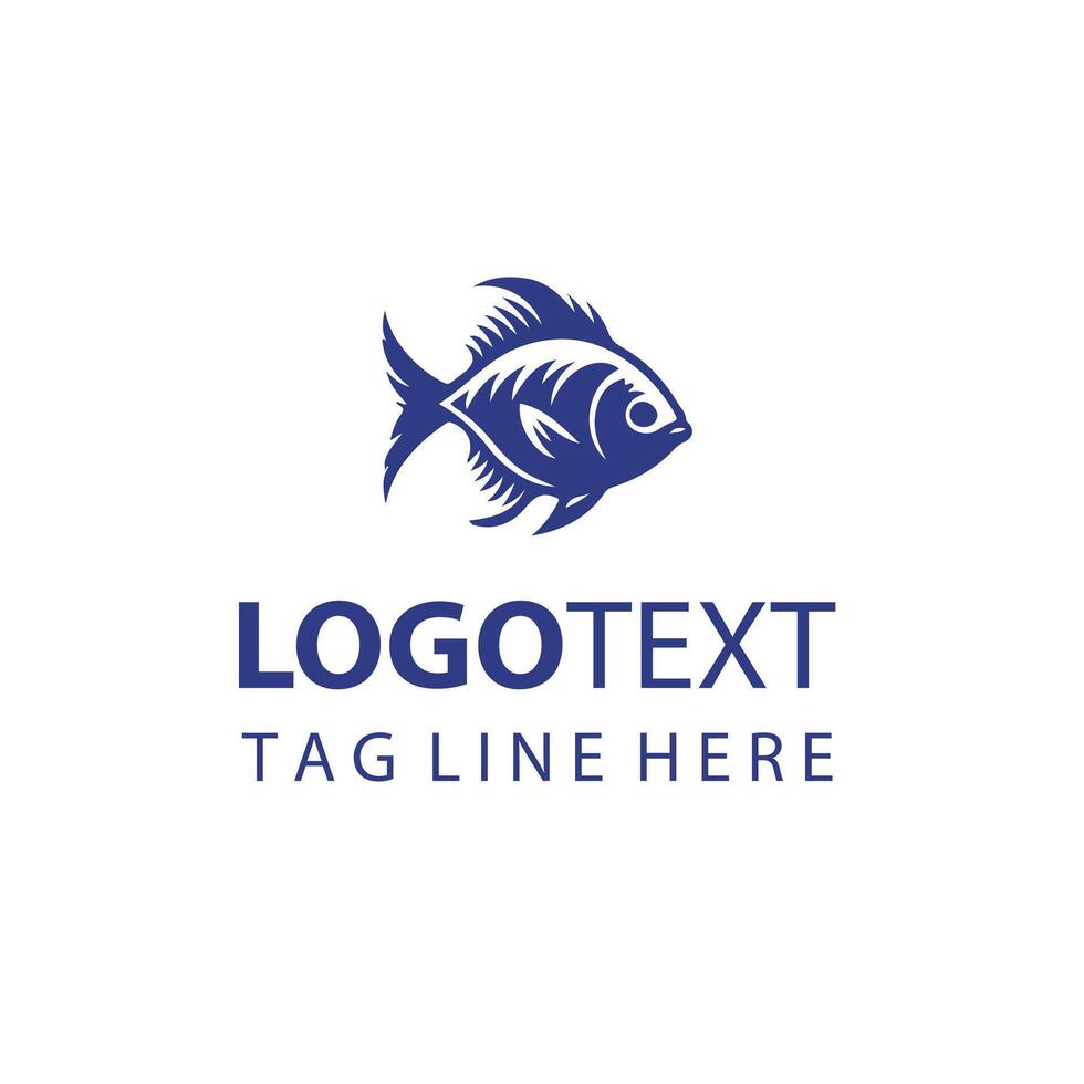 Ocean perience Fish Logo vector