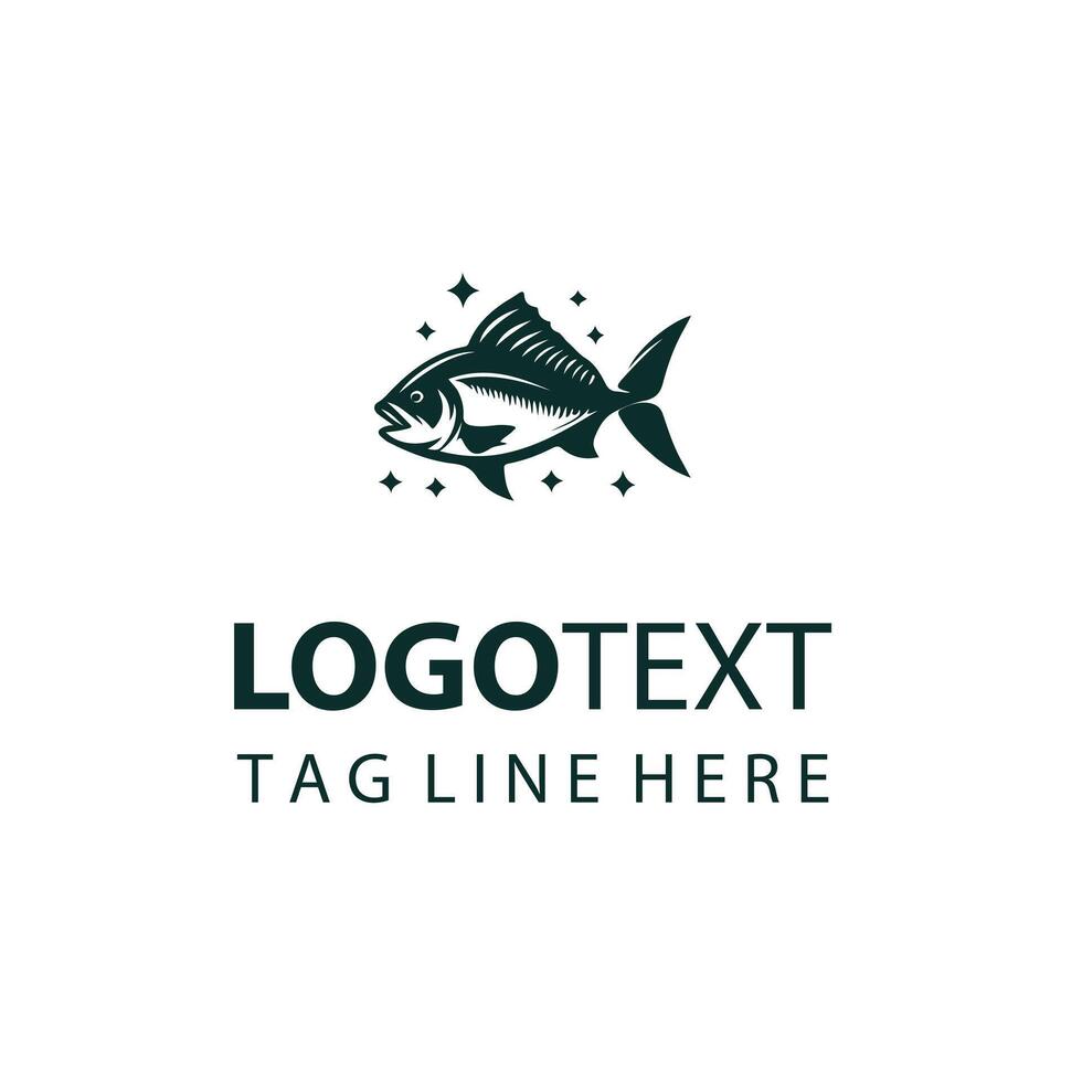 Aqua Sail Catch Fish Logo vector
