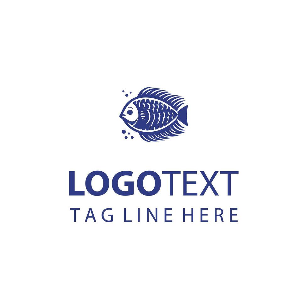 Coral Cove Catch Fish Logo vector