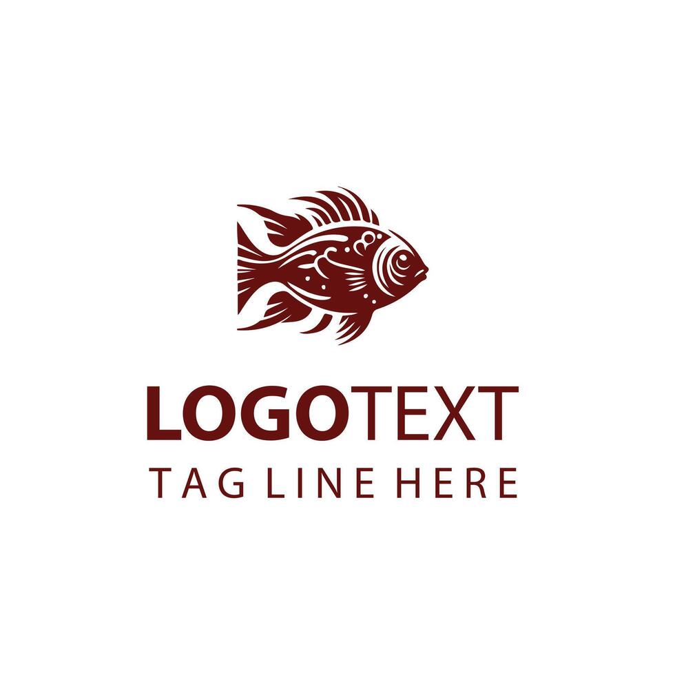 Sea Quest Aquatics Fish Logo vector