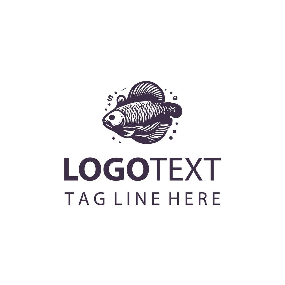 Ocean Link Fishery Logo vector
