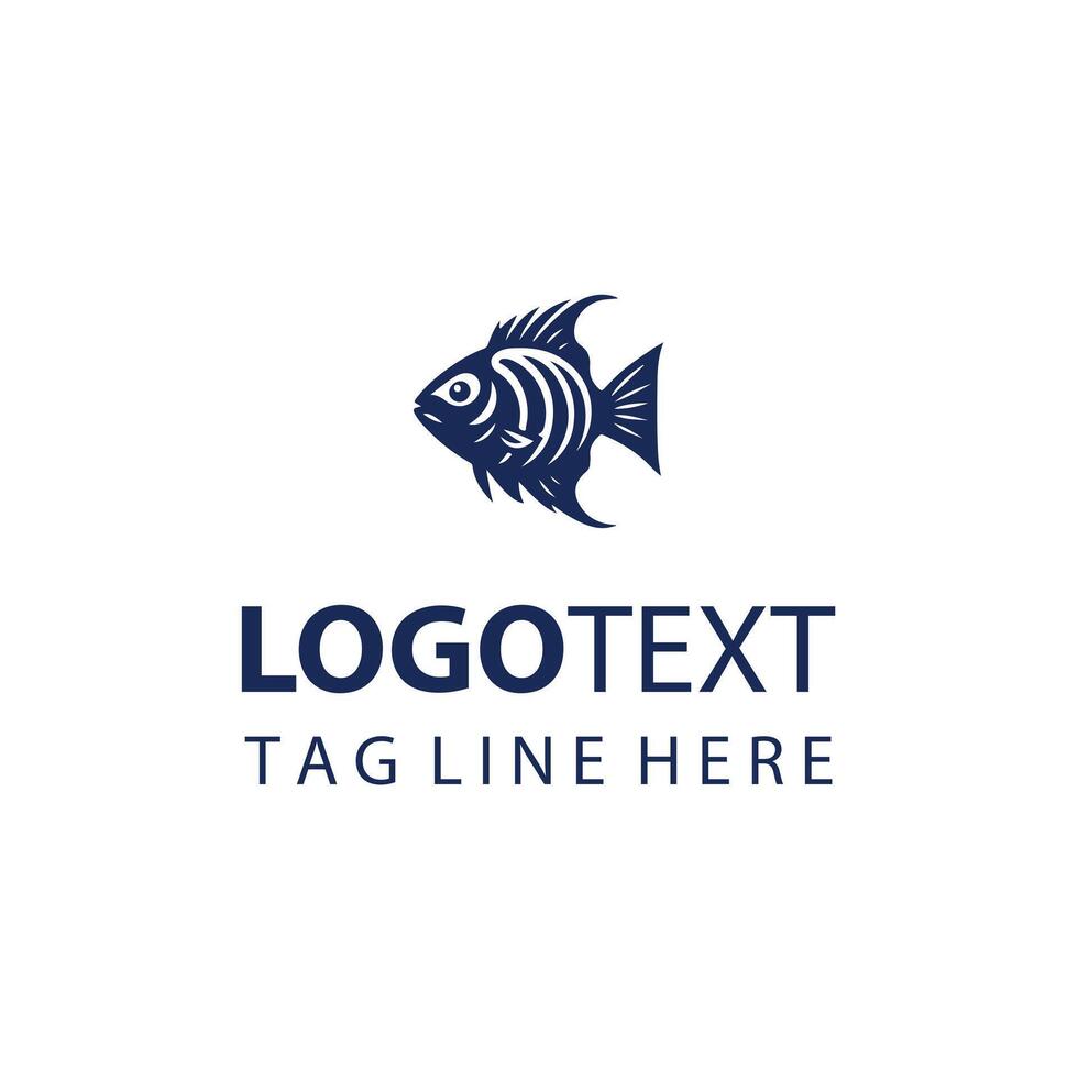 Shoreline Catch Fish Logo vector