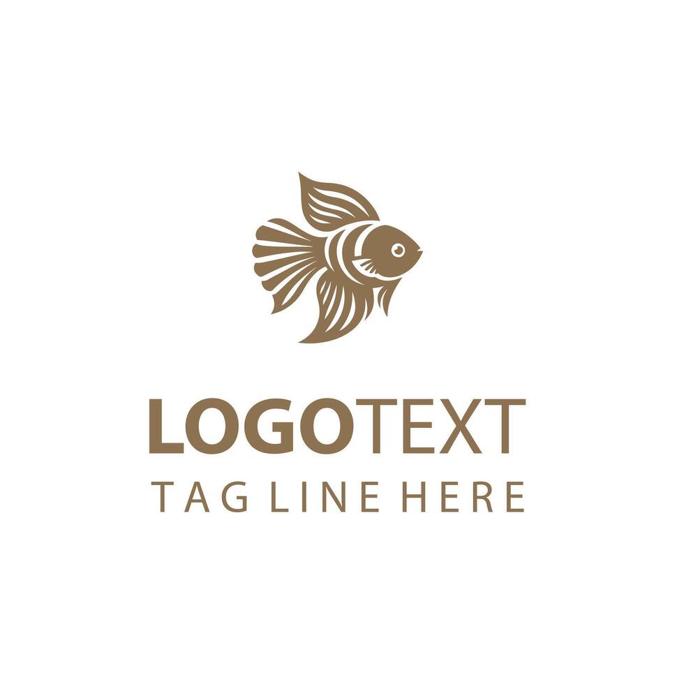 The Deep Dive Fish Logo vector