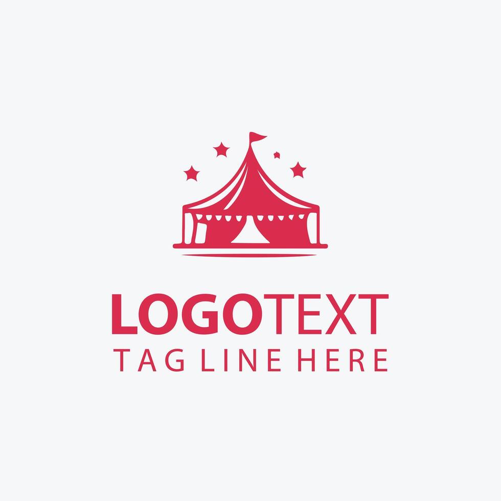 The Magical Menagerie circus logo vector