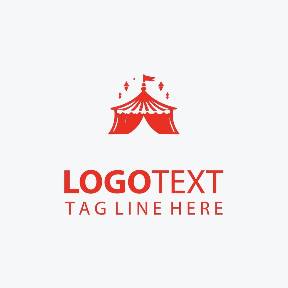 The Aerial Spectacle circus logo vector