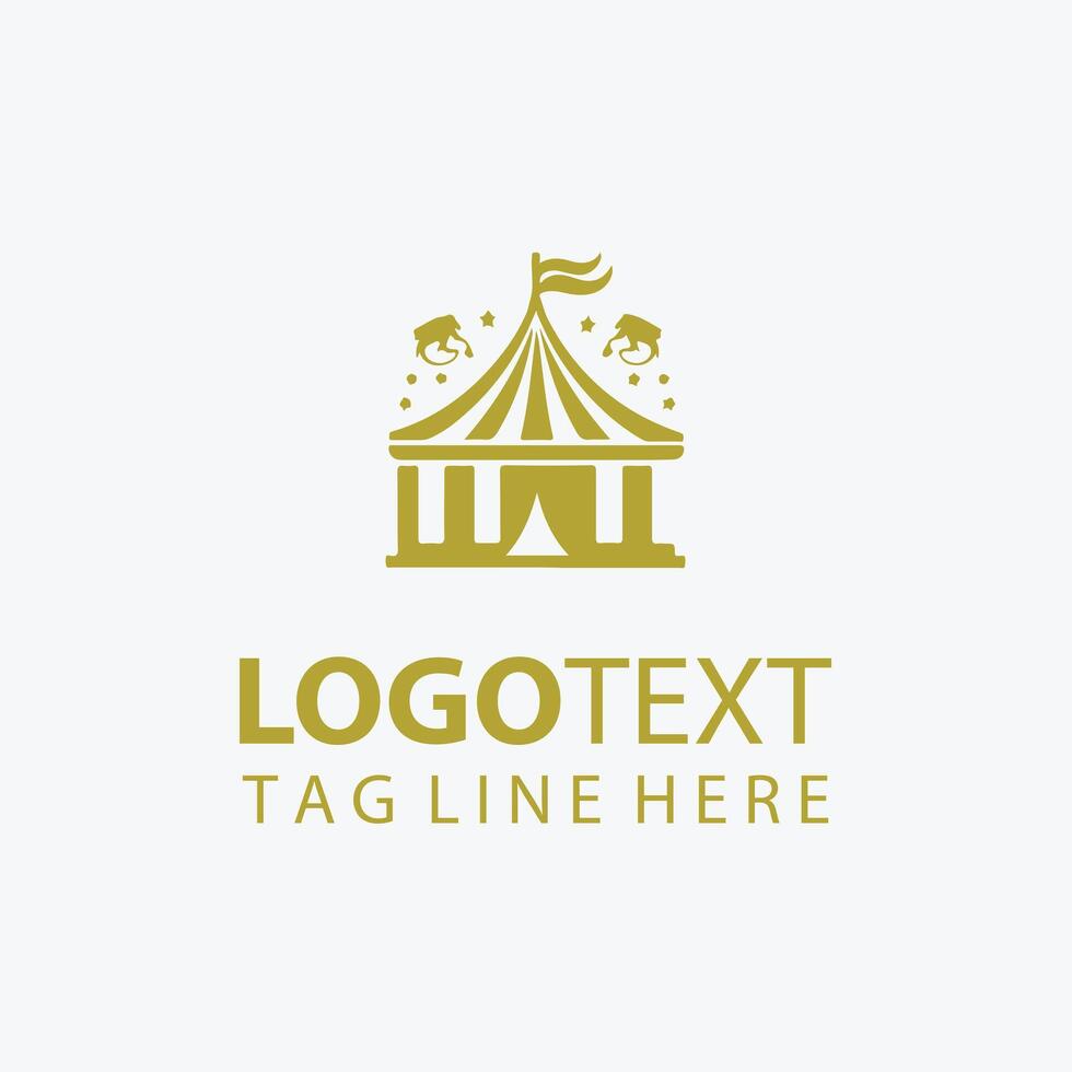 The Spiraling Circus Circus logo vector