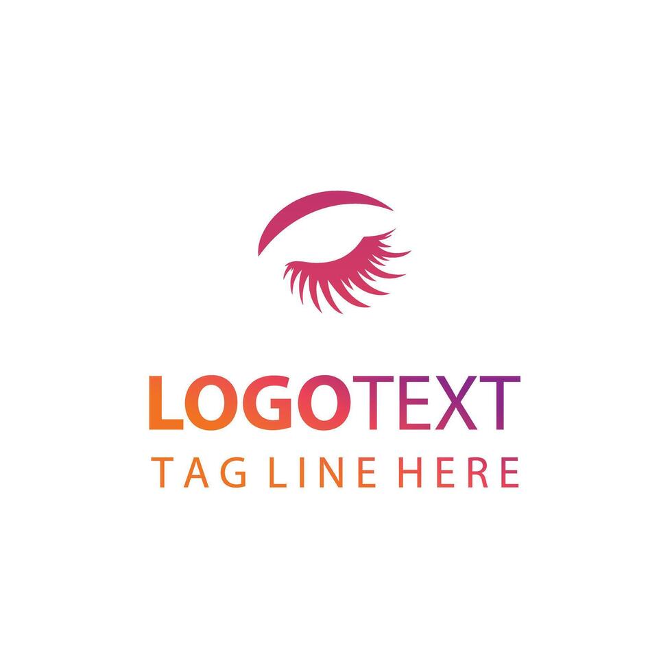 Blink Goddess Eye Lash Logo vector