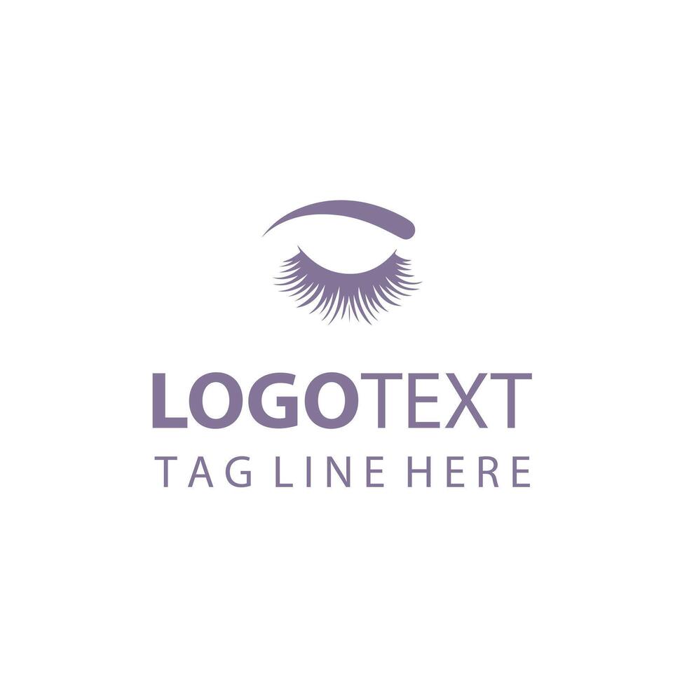 Lush Paradise Eye Lash Logo vector