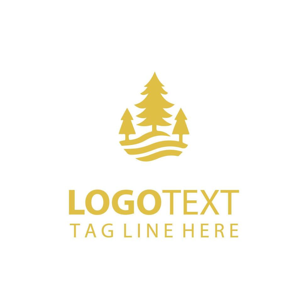 Dholpala forest tree logo vector