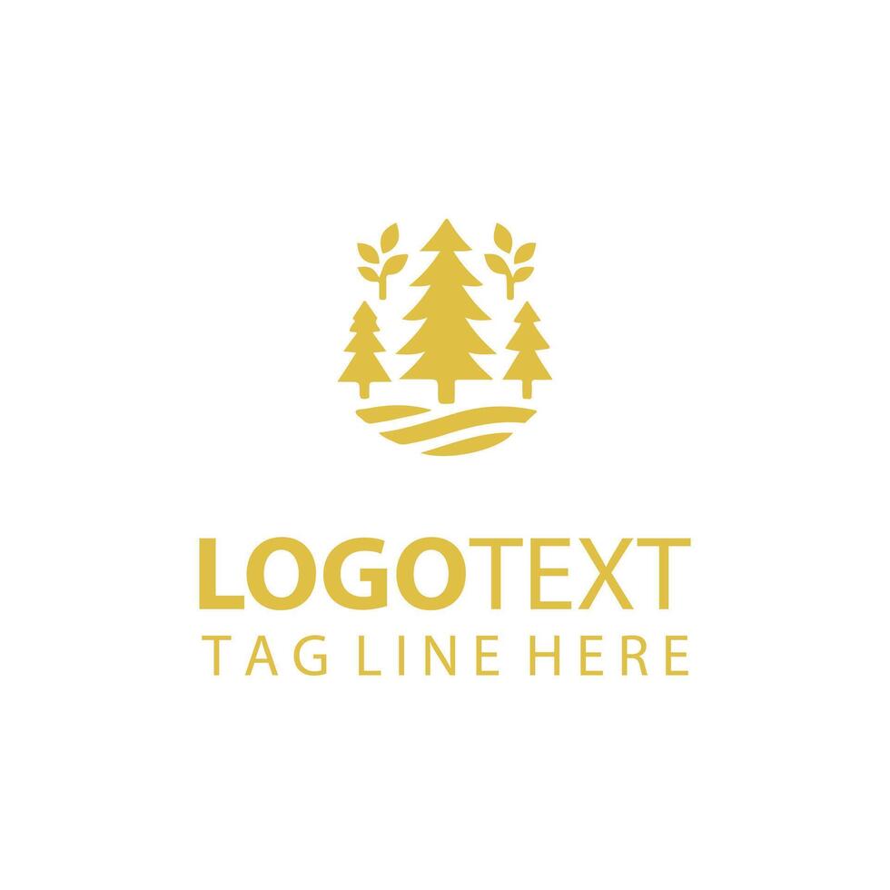 Choke cherry forest tree logo vector