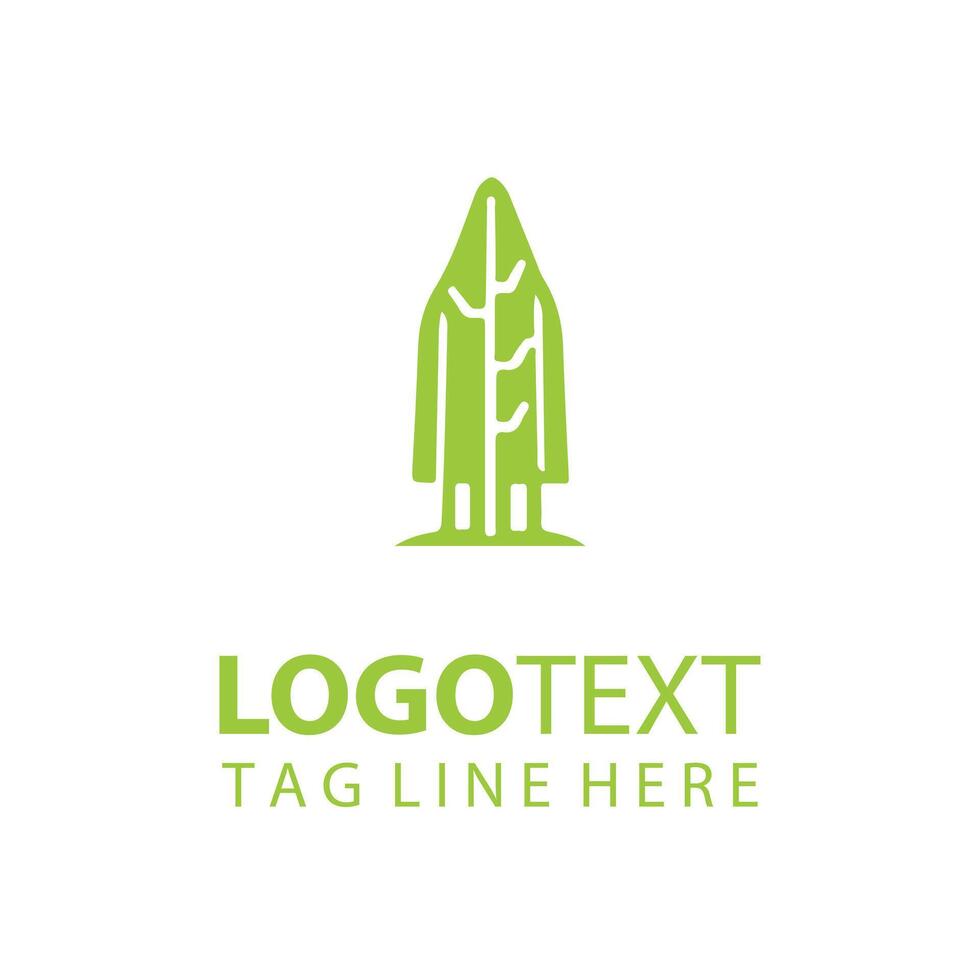 Salicornia forest tree logo vector