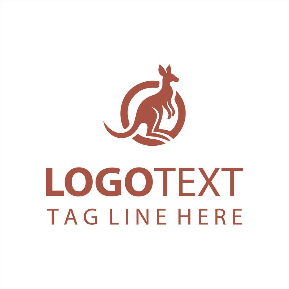 The Outback Hopper Kangaroo Logo vector
