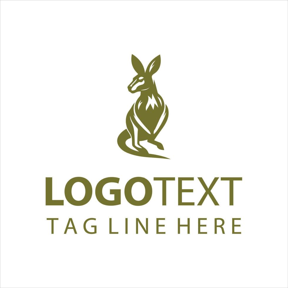 Aussie Bounds Kangaroo Logo vector