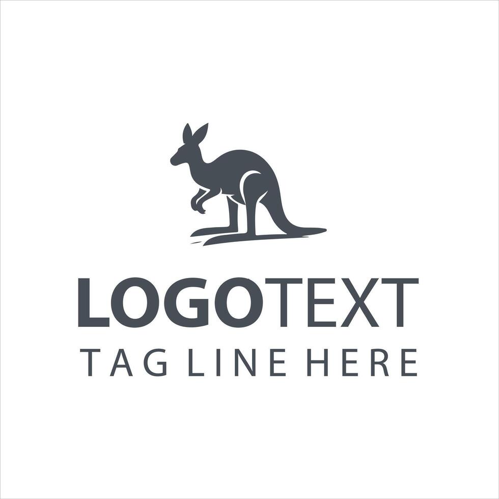 Aussie Bound Kangaroo Logo vector