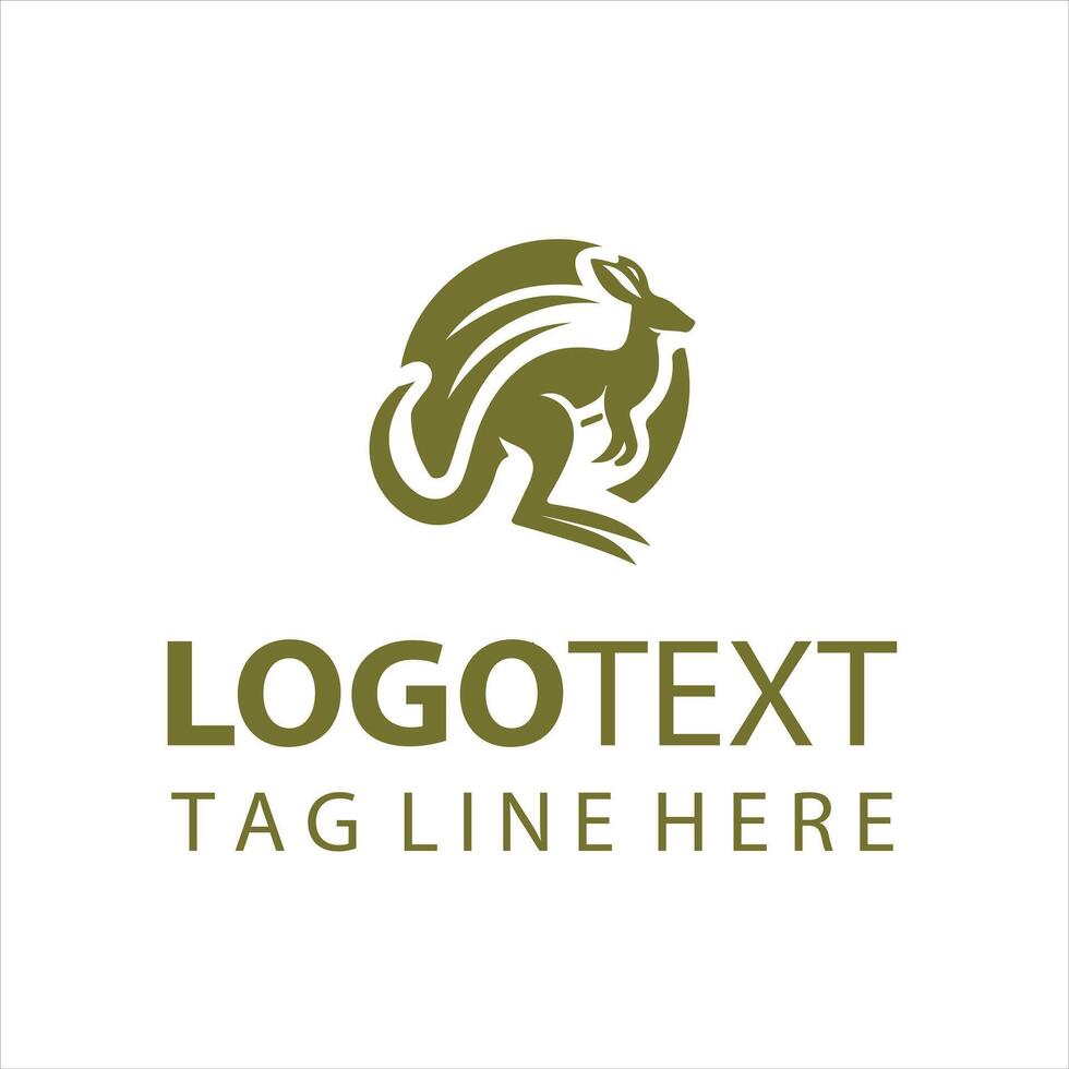 Kanga Jump Kangaroo Logo vector