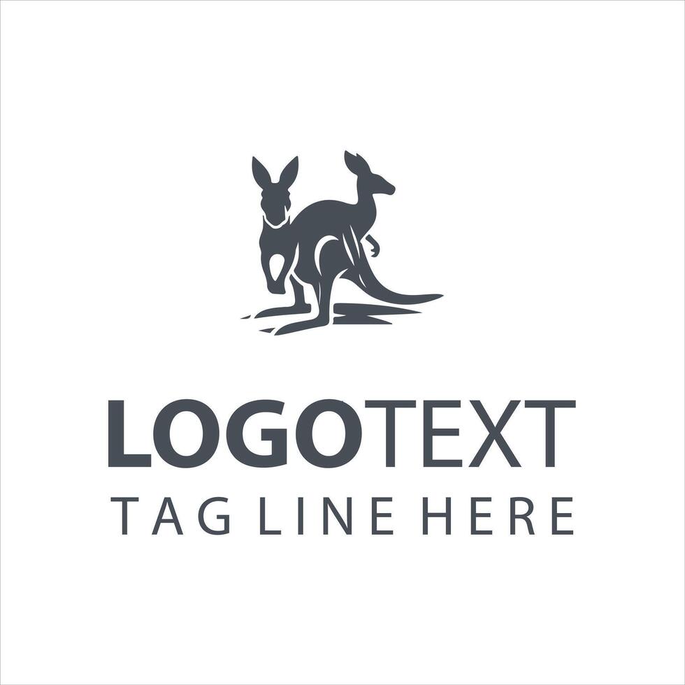 Aussie Leaps Kangaroo Logo vector