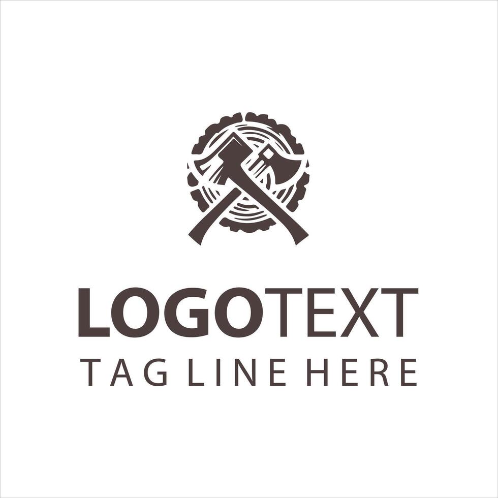 Dark Edge Axe logo vector