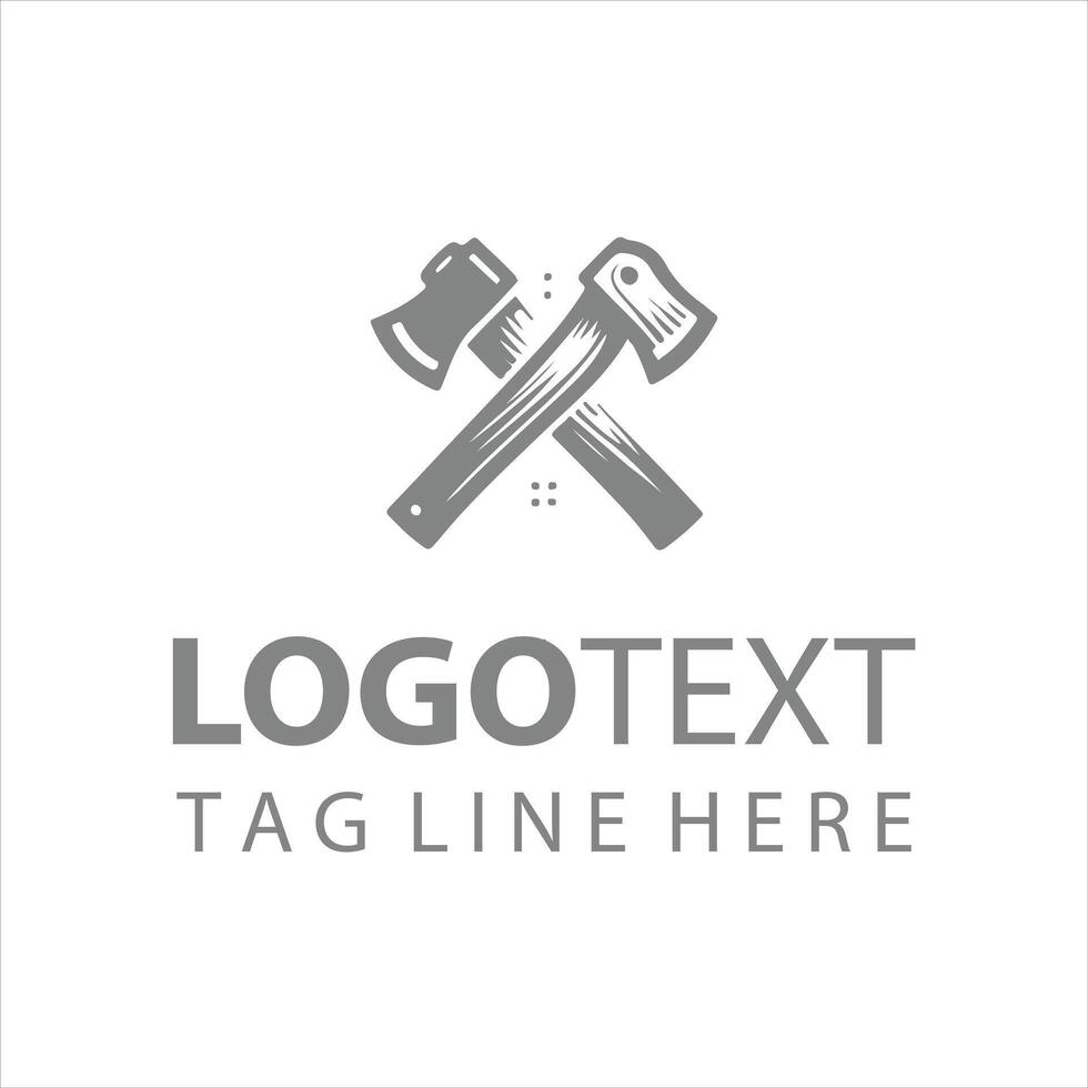 Steel Reaver Axe logo vector