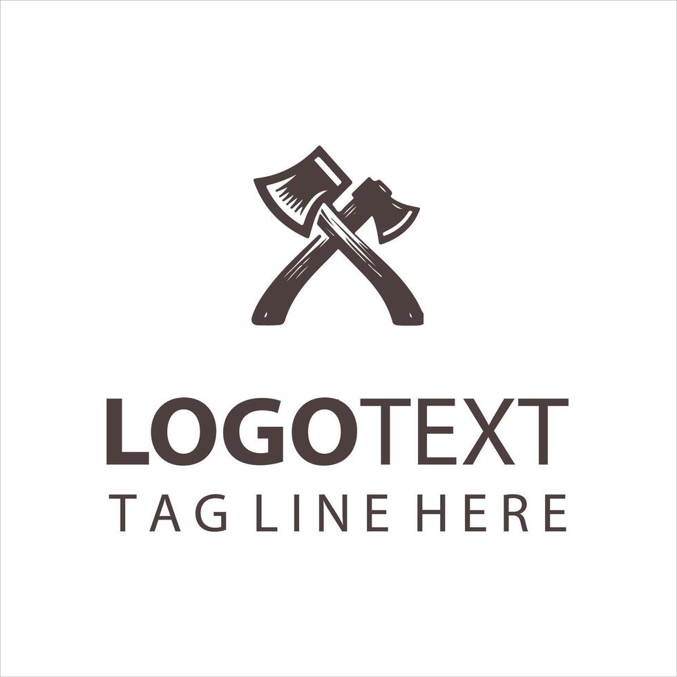 Wolf Strike Axe logo vector