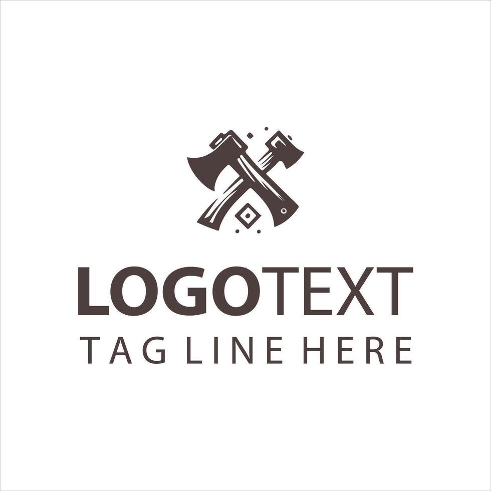 Blade Master Axe logo vector