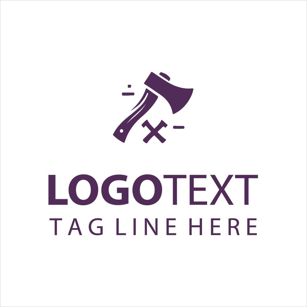 Steel Claw Axe logo vector