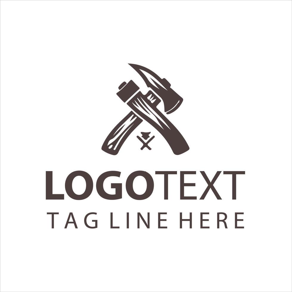 Titan Axe logo vector