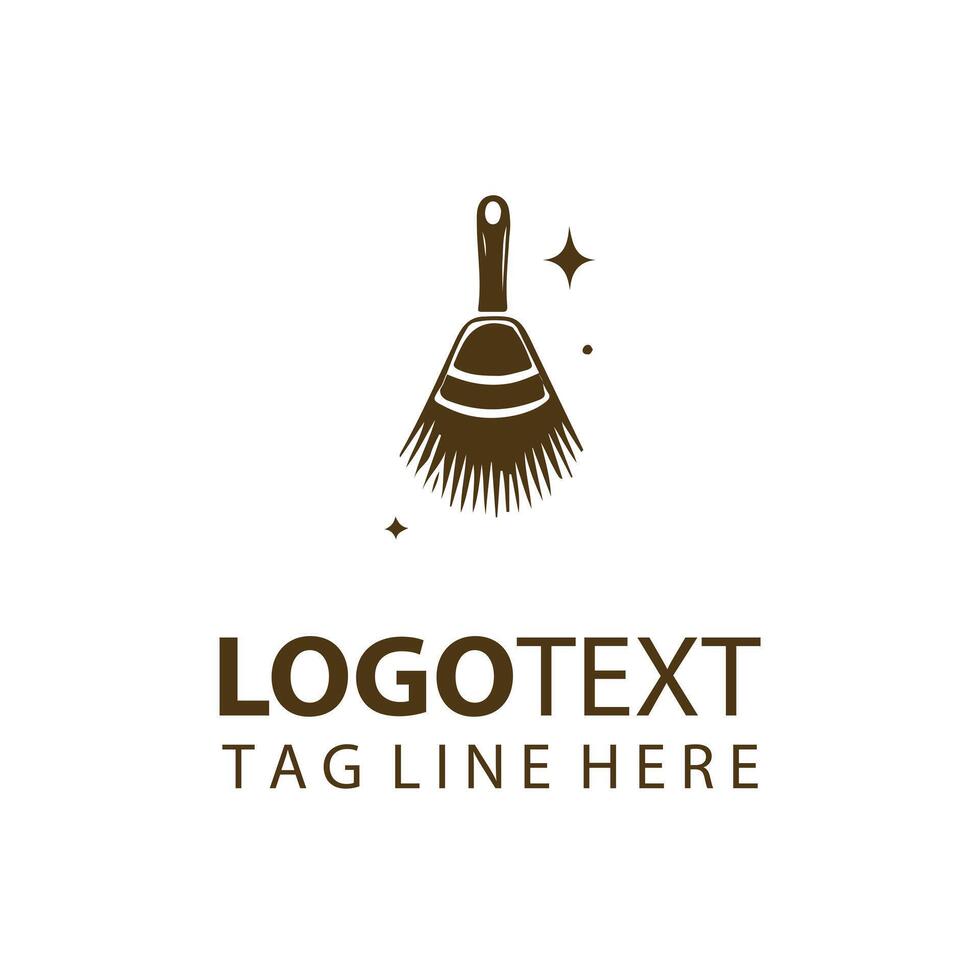 Sweep Star Broom Logo vector