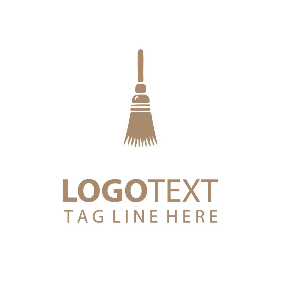 Fast Sweep Broom Logo vector