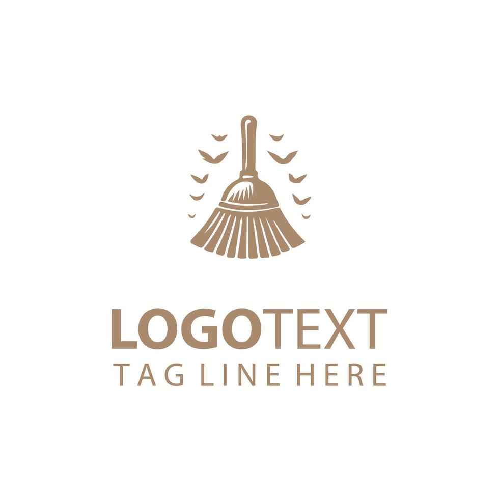 Vivid Sweep Broom Logo vector