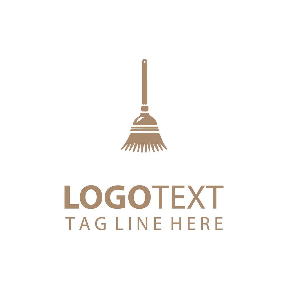 Sweep Edge Broom Logo vector
